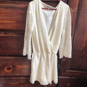 White lace romper